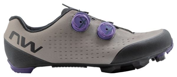 Zapatillas BTT Northwave Rebel 3 Beige Violeta Hombre 