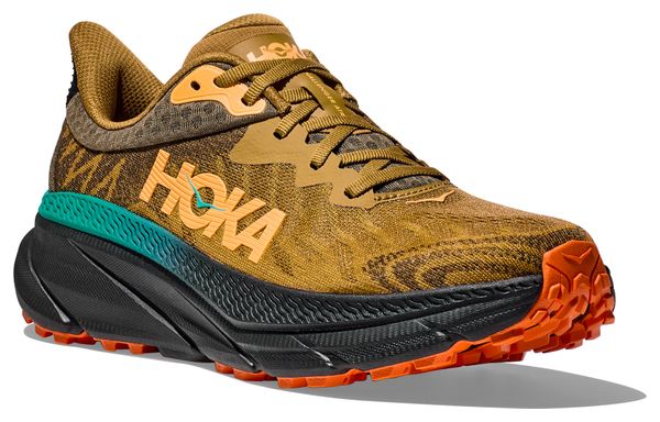 Hoka Challenger 7 Brown/Orange Men's Trail Shoes