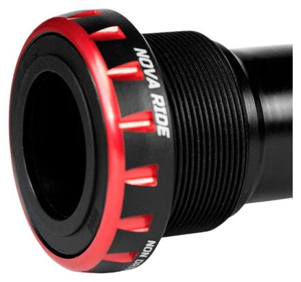 Boitier de pédalier Nova Ride BSA Shimano Rouge