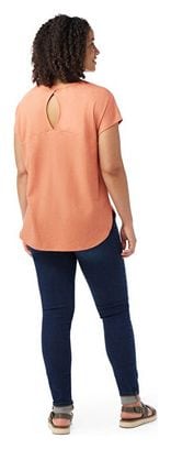 Smartwool Swing Orange Kurzarm-T-Shirt für Damen