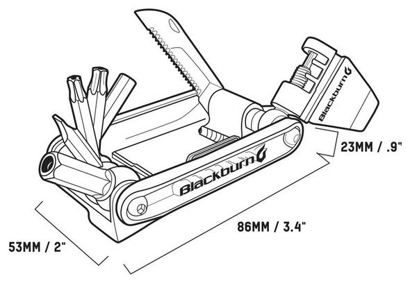 Blackburn Wayside 19-functie multitool