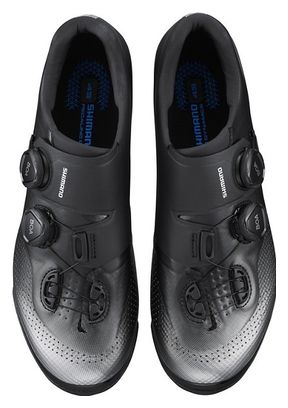 Zapatillas MTB Shimano XC702 Horma Ancha Negro / Plata 