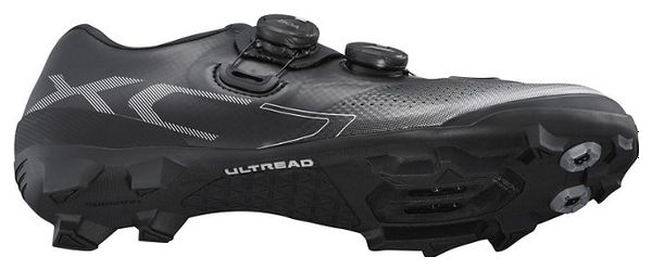 Paar Shimano XC702 Large MTB-Schuhe Schwarz / Silber