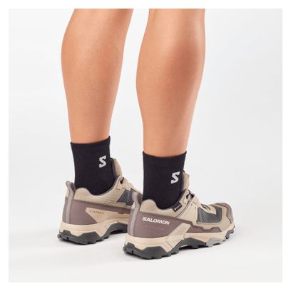 Chaussures de Randonnée Salomon X Ultra 5 GTX Beige Femme