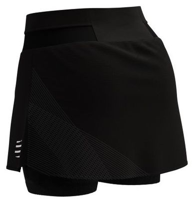 Performance 2-in-1-Rock für Damen Schwarz