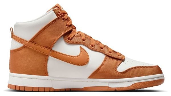Chaussures Nike Sportswear Dunk High Retro Orange Blanc