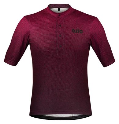 Ozio Maillot Gravel Manches Courtes Explore Bordeaux Homme