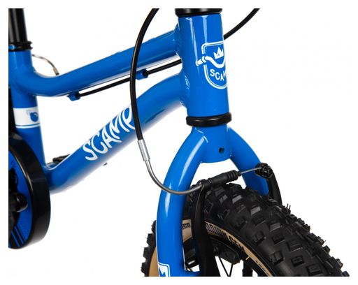Vélo Enfant Motobike 14 – Style Moto Cross – Roues 40 Cm – Pour Garçon 4 à 7 Ans – Avec Roulettes Amovibles – Bleu