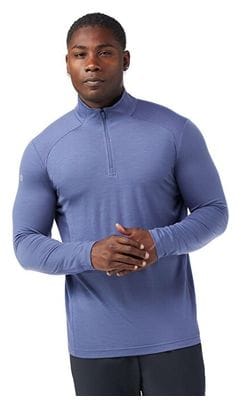 T-Shirt Technique Manches Longues Homme Smartwool Active 1/4 Zip Bleu