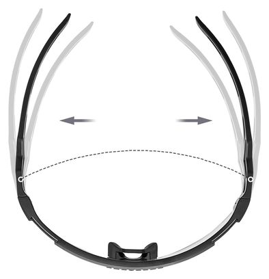 Lunettes de cyclisme photochromiques avec protection UV - Blanc