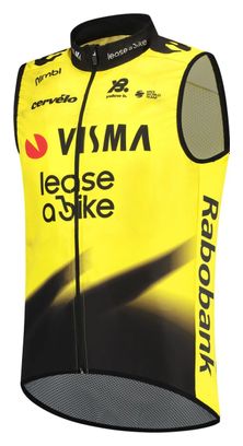 Gilet Coupe-Vent Sans Manches Team Visma | Lease a Bike Jaune 2026