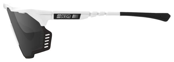 SCICON Aeroshade Kunken Brille Hochglanz Weiß / Spiegelgrau