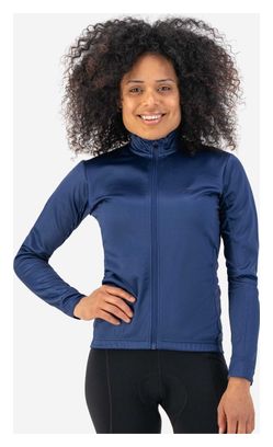 Maillot Manches Longues Velo Rogelli Core - Femme - Bleu foncé