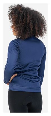 Maillot Manches Longues Velo Rogelli Core - Femme - Bleu foncé