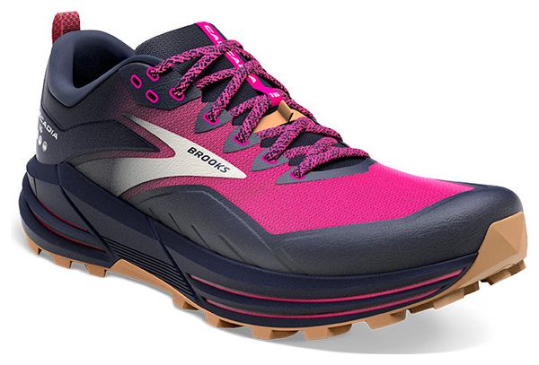 Brooks Women's Cascadia 16 Pink Trail Running Shoes Blue 42.1/2