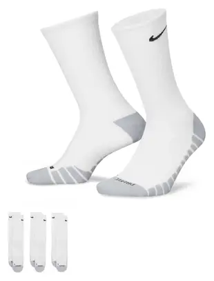 Nike Everyday Max Cushion Crew Calcetines Unisex (x3) (3 Pares) Blanco