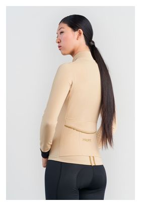 Maillot de manga larga para mujer Spiuk Profit Cold&amp;Rain Beige