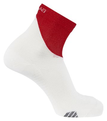 Unisex Socken Salomon S/LAB Phantasm Ankle Weiß Rot