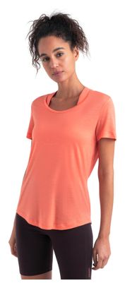 Camiseta de mujer Icebreaker Merino 125 Cool-Lite Sphere III Naranja Cuello <p>redondo</p>