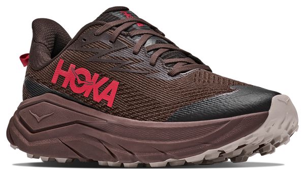 Hoka Challenger 8 GTX trailschoenen bruin/rood voor heren