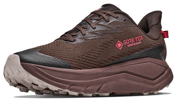 Hoka Challenger 8 GTX trailschoenen bruin/rood voor heren