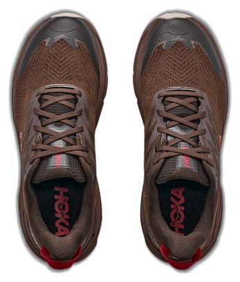 Hoka Challenger 8 GTX trailschoenen bruin/rood voor heren