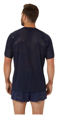 Asics Metarun Kurzarm Trikot Blau Herren