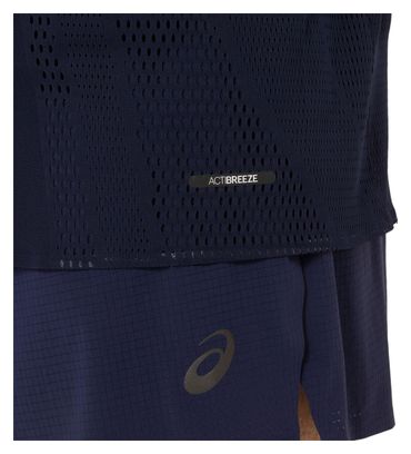 Maillot manches courtes Asics Metarun Bleu Homme