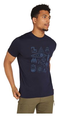 Icebreaker 150 Tech Lite Camp Blue Technical T-Shirt