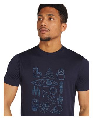 Icebreaker 150 Tech Lite Camp Technisches T-Shirt Blau