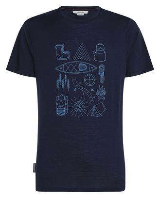 Icebreaker 150 Tech Lite Camp Technisches T-Shirt Blau