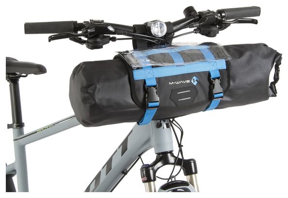 M Wave Rough Ride Front 10L Handlebar Bag Black / Blue