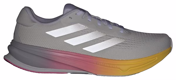 Chaussures Running adidas Supernova Rise Blanc/Rose/Orange Homme