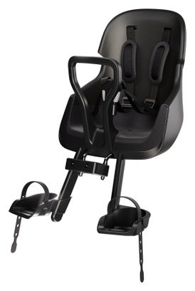 Bobike Kindersitz vorne Exklusiv Evolve Mini (Lenksäulenmontage) Schwarz