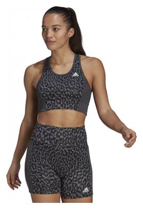 Brassière femme adidas Aeroready Designed 2 Move Leopard Imprimé