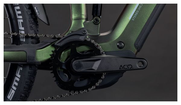 VTT Électrique Tout-Suspendu Cube Stereo Hybrid One22 SLX 800 12V 800 Wh Bosch 120 Nm 29'' Vert Stellar 2026