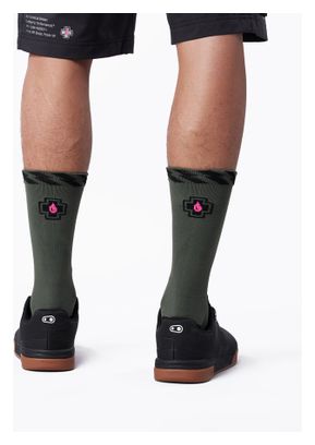 Paire de Chaussettes Muc-Off Technical Riders Vert Kaki