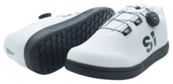 Chaussures Pédales Plates S1 Protection Accell Boa Blanc