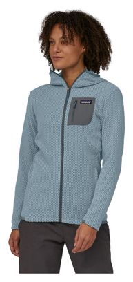 Patagonia R1 Air Full-Zip Hoody Women's Fleece Jacket Light Blue