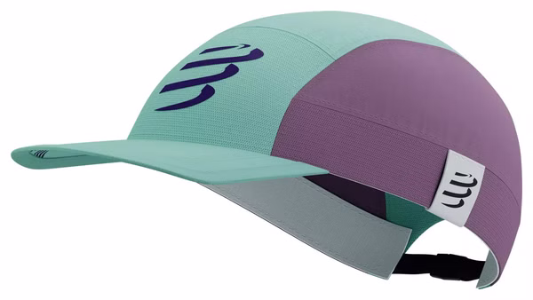 Casquette Compressport 5 Panel Light Cap Bleu pâle / Violet clair