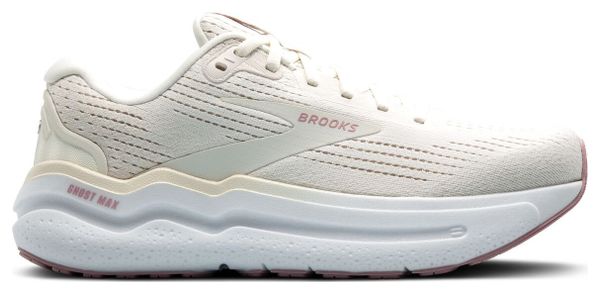 Brooks Ghost Max 2 Beige/Weiß Damen Laufschuhe