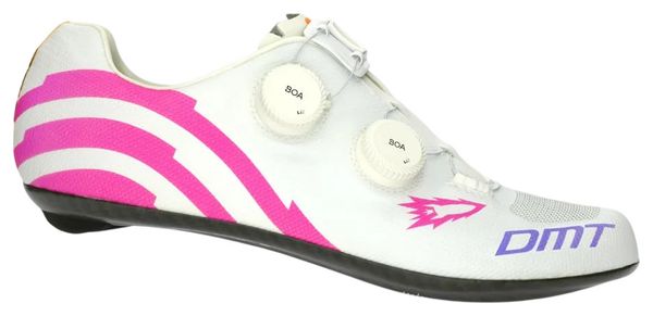DMT KR0 Evo Superlight Ed Rockets Rennradschuhe, Weiß/Rosa