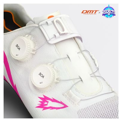 DMT KR0 Evo Superlight Ed Rockets Rennradschuhe, Weiß/Rosa