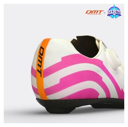 DMT KR0 Evo Superlight Ed Rockets Rennradschuhe, Weiß/Rosa
