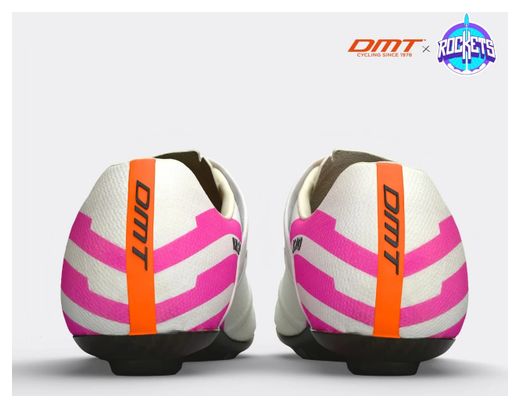 DMT KR0 Evo Superlight Ed Rockets Rennradschuhe, Weiß/Rosa