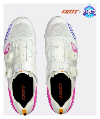 DMT KR0 Evo Superlight Ed Rockets Rennradschuhe, Weiß/Rosa