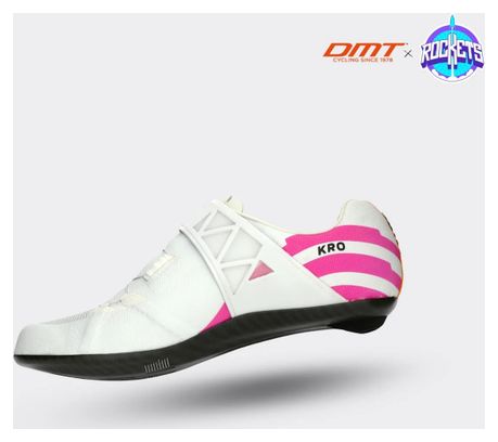 DMT KR0 Evo Superlight Ed Rockets Rennradschuhe, Weiß/Rosa