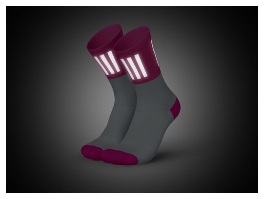 Calze da corsa Incylence High-Viz V3 Rosa fluorescente