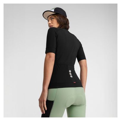 Maillot cyclisme gravel manches courtes femme GM2 Glaris Noir
