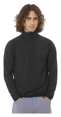Salomon Essential Lightwarm Nero Uomo 1/2 Zip Top